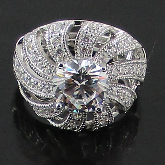 Victoria Wieck 3.89ct Absolute "Sunray" Dome Ring - Picture 2 of 7
